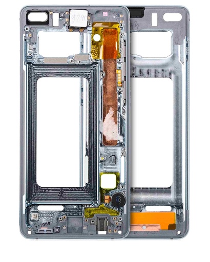 Châssis intermédiaire avec écouteur et boutons pour SAMSUNG S10 Plus - Blanc céramique