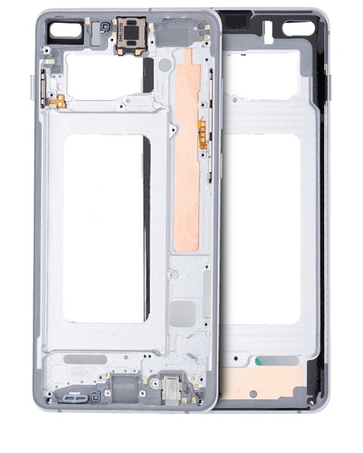 Châssis intermédiaire avec écouteur et boutons pour SAMSUNG S10 Plus - Blanc
