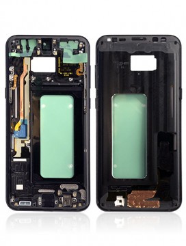 [107082011627] Chassis intermédiaire avec écouteur et boutons compatible SAMSUNG S8 Plus - Noir