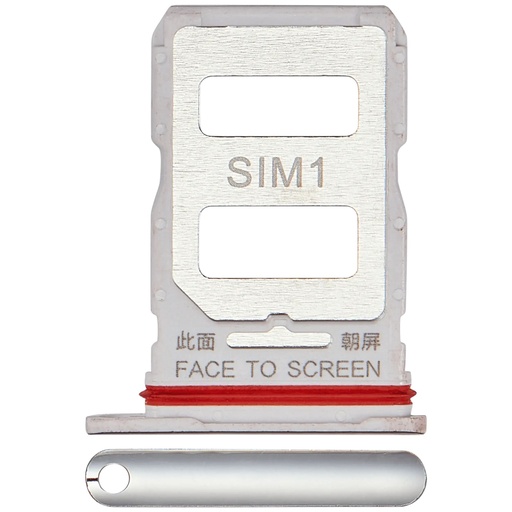 Tiroir SIM pour XIAOMI 12T Pro - Argent