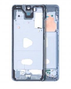 [107082102953] Châssis avec boutons - compatible pour Samsung Galaxy S20 - Bleu