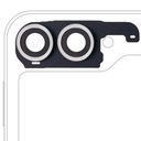 Lentille caméra arrière avec support pour SAMSUNG Z Flip 6 5G - F741 - Premium - Ombre argentée