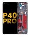 Bloc écran OLED avec châssis pour HUAWEI P40 Pro - Reconditionné - Noir