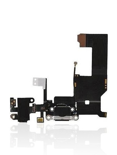 [107082000310] Connecteur de charge compatible iPhone 5 - Gris sidéral
