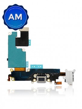 Connecteur de charge avec nappe pour iPhone 6 Plus - Aftermarket - Argent