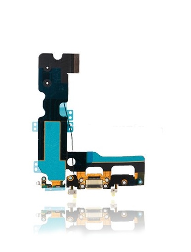 Connecteur de charge avec nappe pour iPhone 7 - Aftermarket - Argent