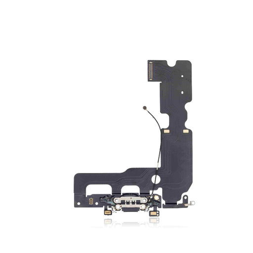 Connecteur de charge avec nappe pour iPhone 7 Plus - Aftermarket - Noir Mat et Noir de Jais