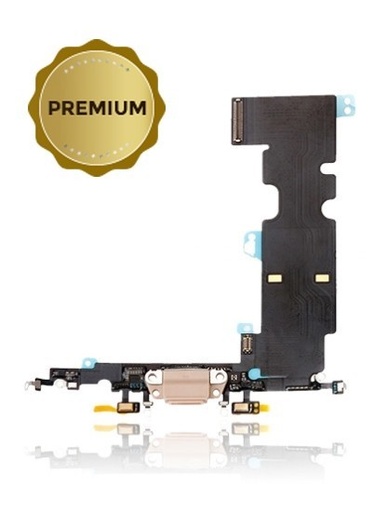 Connecteur de charge avec nappe pour iPhone 8 - Premium - Or