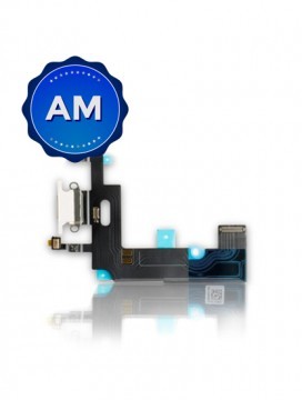 Connecteur de charge avec nappe pour iPhone XR - Aftermarket - Blanc