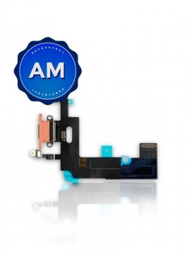Connecteur de charge avec nappe pour iPhone XR - Aftermarket - Corail