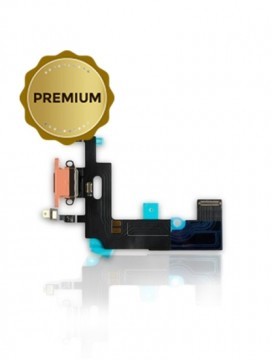 Connecteur de charge avec nappe pour iPhone XR - Premium - Corail