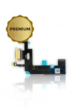 Connecteur de charge avec nappe pour iPhone XR - Premium - Jaune