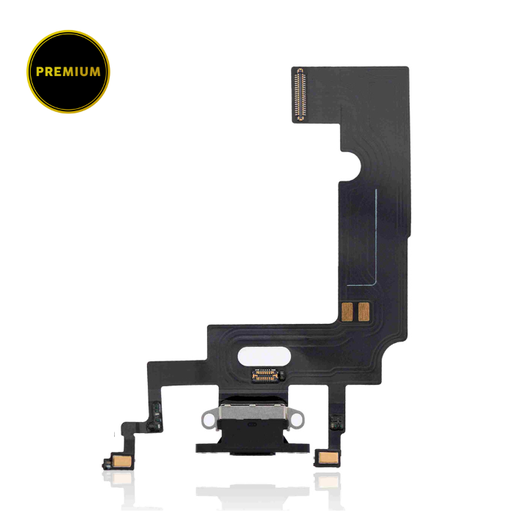 Connecteur de charge avec nappe pour iPhone XR - Premium - Noir