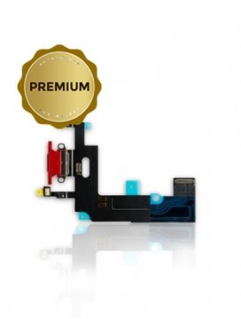 Connecteur de charge avec nappe pour iPhone XR - Premium - Rouge