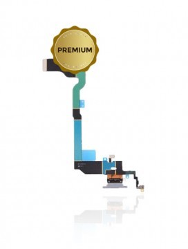 Connecteur de charge avec nappe pour iPhone XS - Premium - Gris sidéral