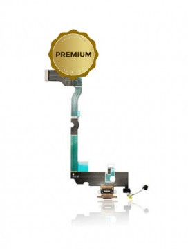 Connecteur de charge avec nappe pour iPhone XS Max - Premium - Or