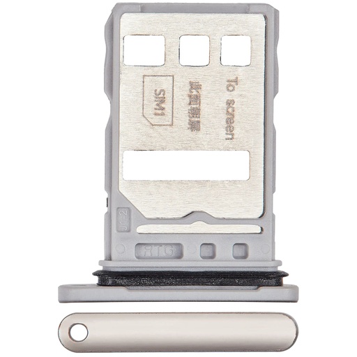 Tiroir Double SIM pour HONOR 90 - Argent Diamant
