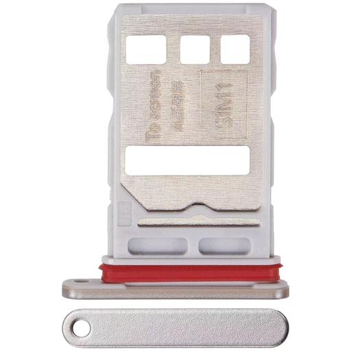 Tiroir Double SIM pour HONOR 70 - Argent cristal