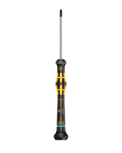 Tournevis Torx T7 x 40 MM avec fonction maintien de vis - Manche Kratform Micro ESD - Série 1567 - Wera