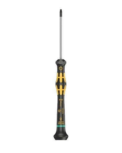 Tournevis Torx T8 x 60 MM avec fonction maintien de vis - Manche Kratform Micro ESD - Série 1567 - Wera