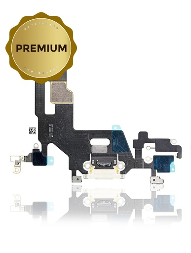Connecteur de charge avec nappe pour iPhone 11 - Premium - Blanc