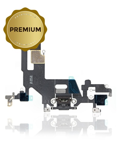 Connecteur de charge avec nappe pour iPhone 11 - Premium - Noir