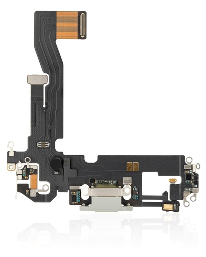 Connecteur de charge avec nappe pour iPhone 12 - 12 Pro - Premium - Argent