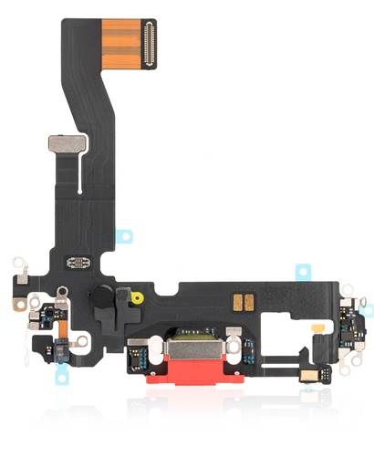 Connecteur de charge avec nappe pour iPhone 12 - 12 Pro - Premium - Rouge