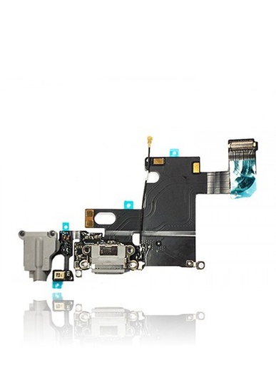 Connecteur de charge avec nappe pour iPhone 6 - Aftermarket - Gris sidéral