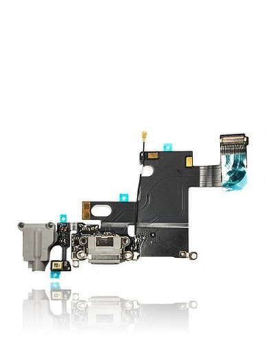 [107082000658] Connecteur de charge compatible iPhone 6 - Aftermarket - Gris sidéral
