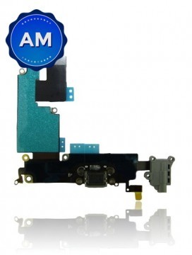 Connecteur de charge avec nappe pour iPhone 6 Plus - Aftermarket - Gris sidéral