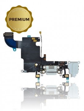 Connecteur de charge avec nappe pour iPhone 6S - Premium - Argent