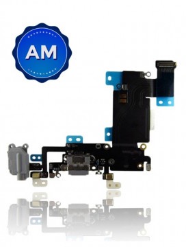 Connecteur de charge avec nappe pour iPhone 6S Plus - Aftermarket - Argent