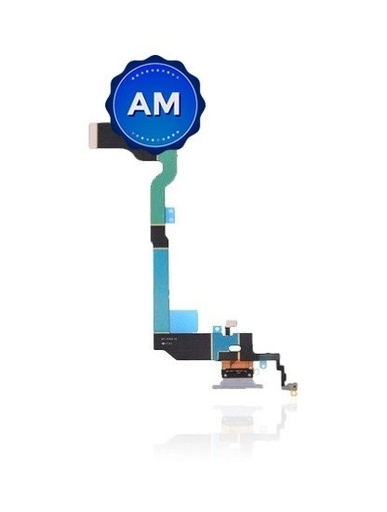 Connecteur de charge avec nappe pour iPhone XS - Aftermarket - Argent
