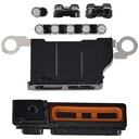 Lot de 10 grilles antipoussière de micro et haut-parleur pour iPhone 16 - Titane noir