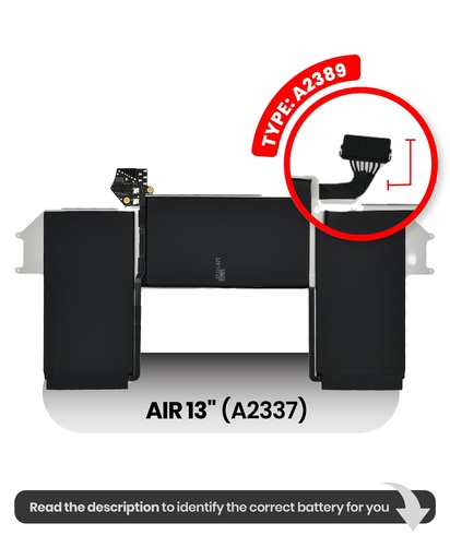 Batterie A2389 pour MacBook Air 13" - A2337 de 2020