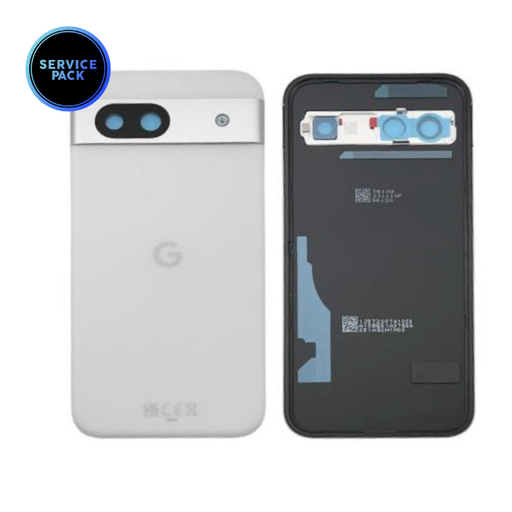 Vitre arrière pour GOOGLE Pixel 8A - SERVICE PACK - Porcelaine