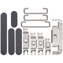 Boutons Power-Volume-Switch pour iPhone 16 et 16 Plus - Noir