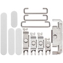 Boutons Power-Volume-Switch pour iPhone 16 et 16 Plus - Blanc