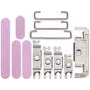 Boutons Power-Volume-Switch pour iPhone 16 et 16 Plus - Rose