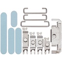 Boutons Power-Volume-Switch pour iPhone 16 et 16 Plus - Bleu Sarcelle