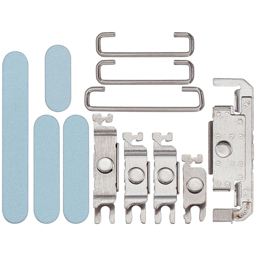Boutons Power-Volume-Switch pour iPhone 16 et 16 Plus - Bleu Sarcelle