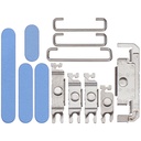 Boutons Power-Volume-Switch pour iPhone 16 Pro et 16 Pro Max - Bleu Ultramarine