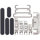 Boutons Power-Volume-Switch pour iPhone 16 Pro et 16 Pro Max - Titane noir