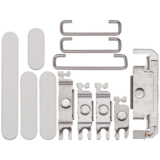 Boutons Power-Volume-Switch pour iPhone 16 Pro et 16 Pro Max - Titane blanc