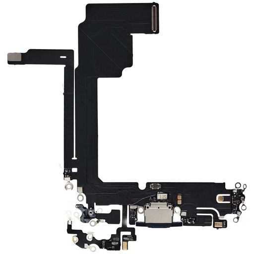 Connecteur de charge avec nappe pour iPhone 15 Pro Max - Aftermarket Plus - Titane Bleu