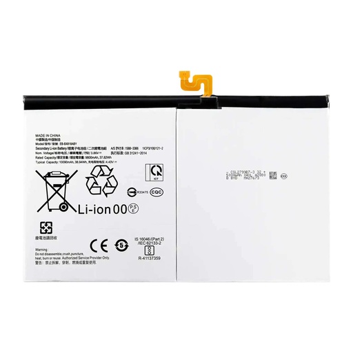Batterie pour SAMSUNG Tab S9 Plus 12.4" - X810 - X816B - X818U - EB-BX818ABY
