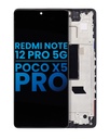 Bloc écran LCD avec châssis poour XIAOMI Redmi Note 12 Pro 5G et Poco X5 Pro - Aftermarket Incell - Toutes couleurs