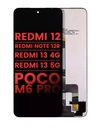 Bloc écran LCD sans châssis pour XIAOMI Redmi 12 - Redmi Note 12R - Redmi 13 4G - Redmi 13 5G - Poco M6 Pro - Aftermarket Plus - Toutes couleurs