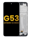 Bloc écran LCD avec châssis pour MOTOROLA Moto G53 2022 - Reconditionné - Toutes couleurs